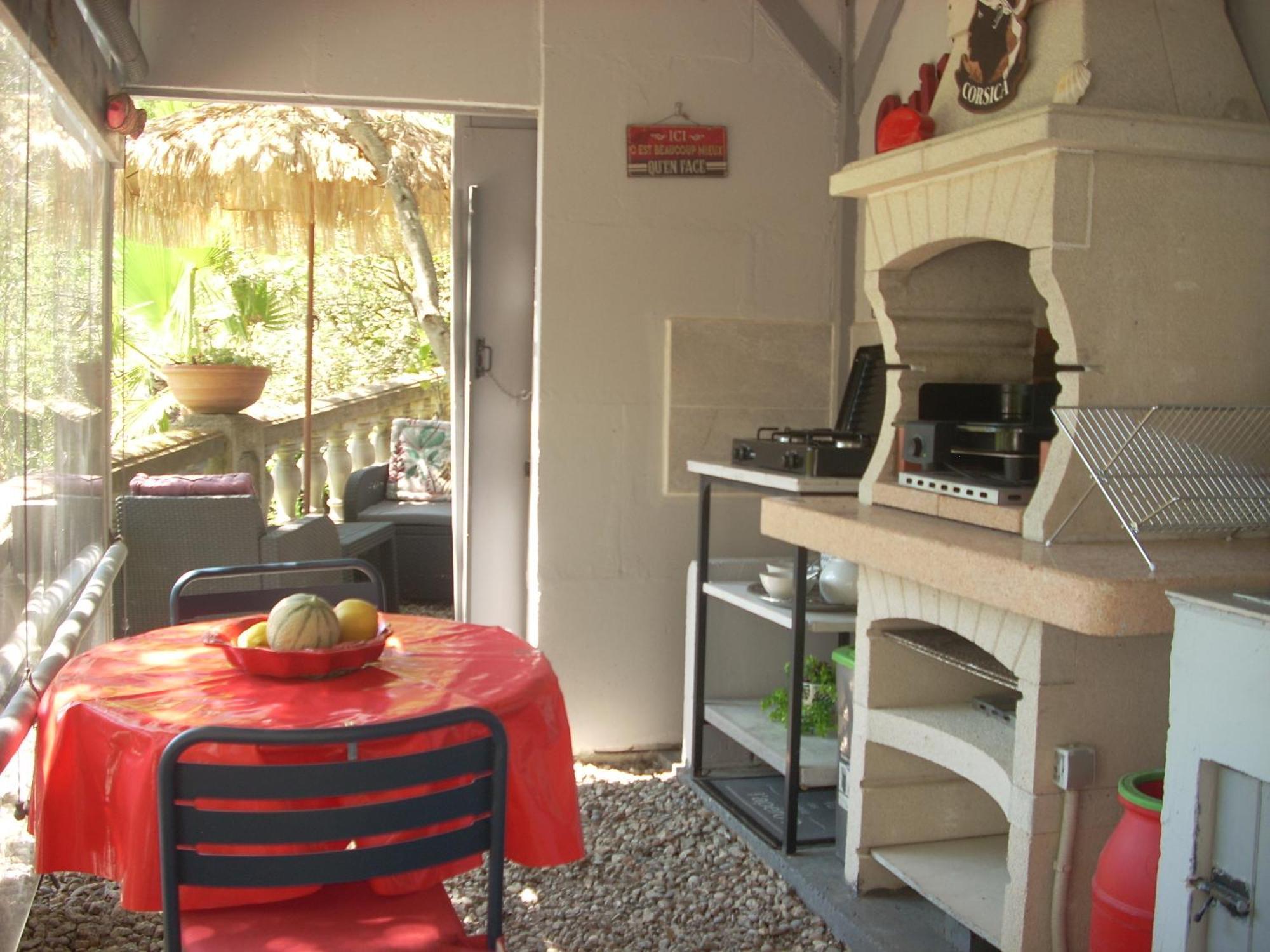 Chambre Independante Climatisee, Cuisine D'Ete, Piscine Sartène Zewnętrze zdjęcie